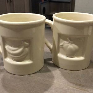 Preferred Stock 3D fruit coffee mugs set of two